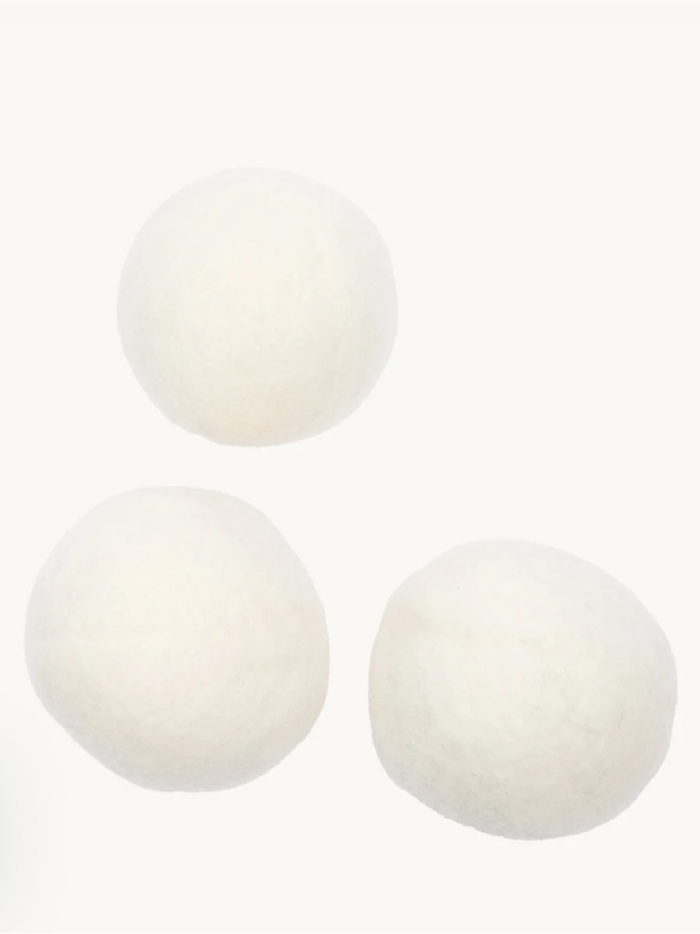 The Laundress Wool dryer balls laundry set of  %100 New Zealand sheep fiber